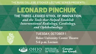 2019 Russ Prize Lecture: Leonard Pinchuk 10/01/2019