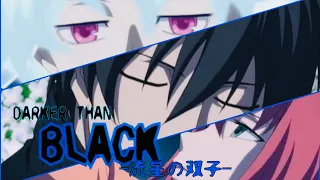 【Darker Than Black 】アニメ-流星の双子- OP / ツキアカリのミチシルベ (full)【MAD】歌詞付き♪