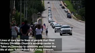 Thousands line Tulsa's streets, fill the sanctuary for Sgt. Craig Johnson's funeral