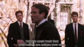 Dead Poets Society - Conformity Scene (1989) HD w/ Subtitles