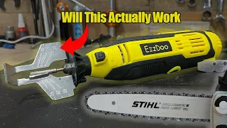 SUPER QUICK Electric Chainsaw Sharpener: Two Tools in One
