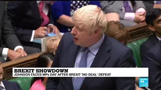 Brexit showdown: PM Boris Johnson faces MPs a day after Brexit 'no deal' defeat