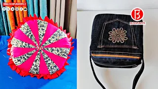 Top 12 Sewing Tools And Tutorial, Beautiful Pillow And jeans bag making tutorial Episode 268