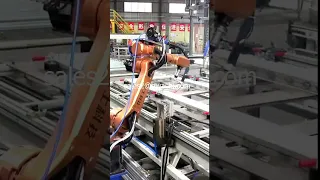 HWASHI Automatic Robot Welding Line for door frame panel