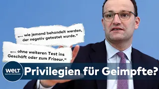 FREIHEIT nach CORONA-IMPFUNGEN: Spahn will Geimpfte mit negativ Gestesten gleichstellen