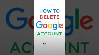 How To Delete Google Account | How To Delete Gmail Account Permanently #shorts #deletegmailaccount