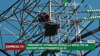 Укренерго отримало понад 4,4 млрд грн за експорт електроенергії до ЄС