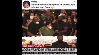 MÃE DA MARÍLIA MENDONÇA CHEGA NO VELÓRIO DA FILHA ÚLTIMAS HOMENAGENS 🖤