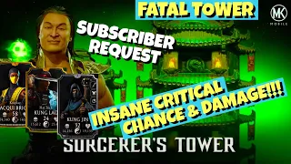 So Much Critical Damage!! Fatal Sorcerers Tower. Mortal Kombat Mobile Gameplay.