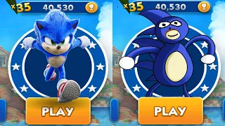 Sonic Dash vs Go Sanic Goo - Movie Sonic vs All Bosses Zazz Eggman - All 61 Characters Unlocked