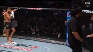 Jeremy Stephens vs. Yair Rodriguez Full Fight Video UFC Mexico City Results Fans Throw Trash In Cage