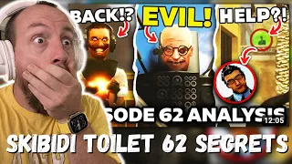 SKIBIDI TOILETS WIN, SECRET AGENT HELPS? - Ep 62 ALL SECRETS & Easter Egg Analysis Theory (REACTION)