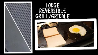 UNBOXING LODGE REVERSIBLE GRILL/GRIDDLE | Quick Test With Egg | ClairolsCooks Ep.43