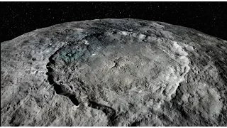 Flight Over Dwarf Planet Ceres