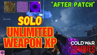SOLO UNLIMITED XP! (BEST WEAPON XP & CAMOS!) *AFTER PATCH* COLD WAR ZOMBIE GLITCHES *2023*