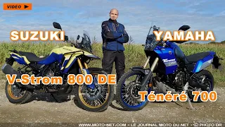 Duel vidéo Suzuki V-Strom 800 DE Vs Yamaha Ténéré 700