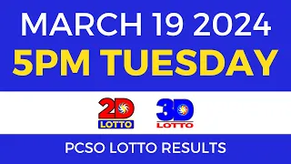 Lotto Result Today 5pm March 19 2024 PCSO