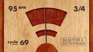 95 BPM 3/4 Wood Metronome HD