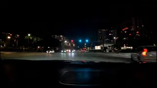 driving pompano Beach - fort Lauderdale FL night 4k episode 2