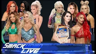 720phd WWE Smackdown Team Charlotte vs Team Paige (5 vs 5 Diva tag team match)