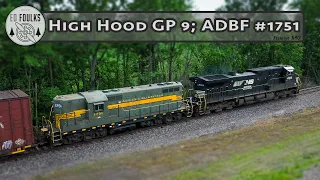 Classic GP9 High Hood; Adrian and Blissfield Railroad #1751 passes through CA Junction