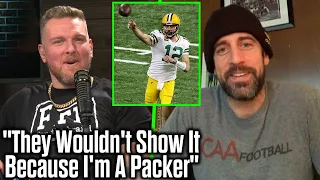 Pat McAfee And Aaron Rodgers Talk No Look Passes "They Wouldn't Show It Because I'm A Packer"