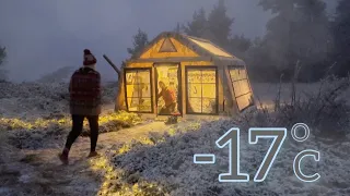 NEW YEAR’S CAMP AT -17 DEGREES | EVERYTHING FROZE