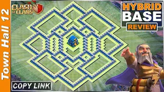 BEST TH12 HYBRID/TROPHY Base 2021!! COC Town Hall 12 (TH12) Trophy Base Design - Clash of Clans