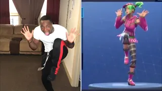 Fortnite Dance Challenge Vs. My little Brother *NEW DANCES*