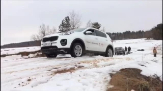 Испытания KIA Sportage на полигоне "Битва кроссоверов"