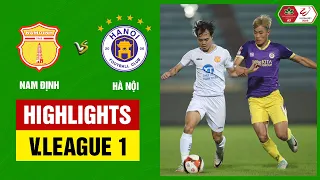 Highlights: Nam Định - Hà Nội | "Bữa tiệc" bóng đá đỉnh cao, xoay chuyển siêu kịch tính phút bù giờ