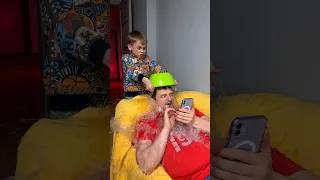 Funny kid and mean Dad😂😂😂 #tiktok #damus #comedy #family