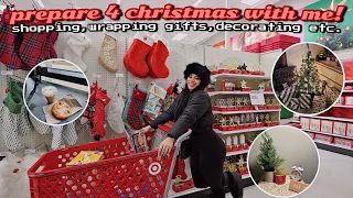 vlog: prepare for christmas with me! shopping, decorating, wrapping gifts etc. ⋆ ˚｡⋆୨୧˚