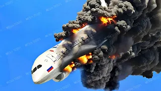 1 minute ago, the Russian IL-96 plane carrying the president and his ministers exploded in mid-air