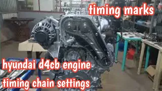 starex d4cb camshaft timing chain/mark installation..