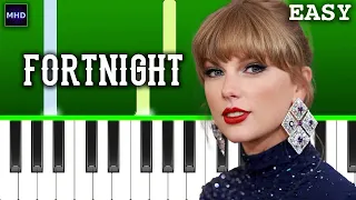 Taylor Swift - Fortnight (feat. Post Malone) - Piano Tutorial