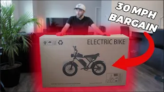 Amazon Sent Me The Cheapest 30+MPH eBike | Ridstar Q20 Electric Bike Unboxing And First Impressions