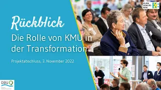 Rückblick: Die Rolle von KMU in der Transformation | 03.11.2022