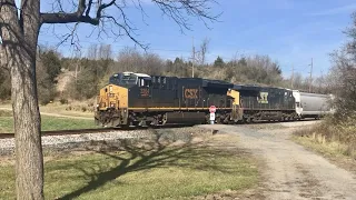 5 Track Railroad Crossing Private Driveway!  CWR Maintenance Of Way Train, CSX Main Line, Miamisburg