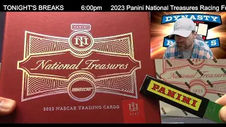 2023 National Treasures Racing Nascar Card 4 Box Case Break #1 Sports Cards