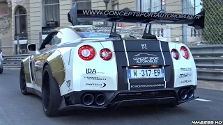 Liberty Walk Nissan GTR Widebody with LOUD Armytrix Exhaust! - Launch Controls & Revs!!