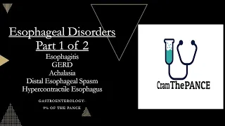 Esophageal Disorders part 1 of 2 Review | Mnemonics And Proven Ways To Memorize for your exams!