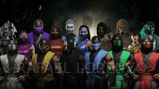 Mortal Kombat ALL NINJAS & FEMALES NINJAS SKIN - Scorpion Mileena Subzero Kitana Reptile Tremor Jade