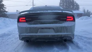 Dodge Charger SRT EXTREME COLD START -38C (-36F)