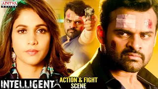 Best Action and Fight Scene | INTELLIGENT Hindi Dubbed Movie | SaiDharam Tej, Lavanya Tripati