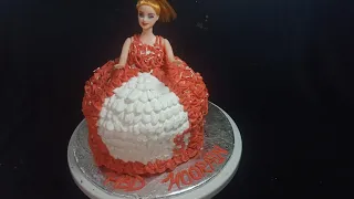 Rosette Barbie Doll Cake