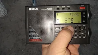 Tecsun pl 330 українське радіо 1278 KHz📻 на магнітну антену та телескоп