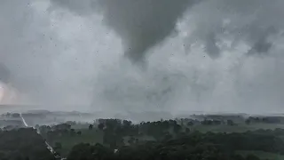 Monett to Aurora Missouri Tornado From Drone and Damage