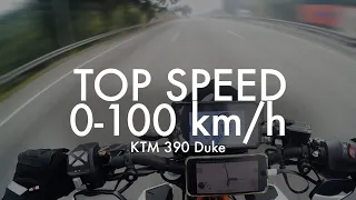 How fast is stock? 0-100kmh & top speed | KTM 390 Duke