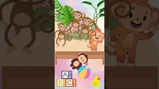 5 little Monkeys jumping on the Bed | Nursery Rhymes | Kids song #sorts #rhymes #cocomelon